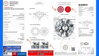 202CT E VVS2 LDNG USA 1800 Lab Diamond DMJ GEMS Hàng Ngày 91024 Tuesday [upl. by Gnilyam]