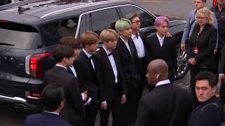 BTS Arriving To The Red Carpet  2019 GRAMMYs [upl. by Kinata]