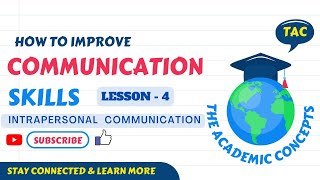 Intrapersonal Communication Communication Skills  Lesson 4 [upl. by Anihs]