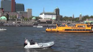 Hafengeburtstag Hamburg 2016 Einlaufparade Hamburger Hafen [upl. by Llennehc811]