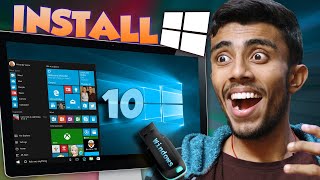 Windows 10  Download amp Install⚡ For Free Stop Using Fake Version  Win 10 Install step by step [upl. by Delly]