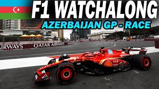 🔴 F1 Watchalong  AZERBAIJAN GP  RACE  with Commentary amp Timings [upl. by Savadove]