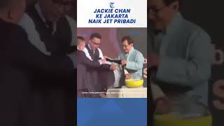 Jackie Chan ke Jakarta Pakai Jet Pribadi Bagikan Jaket Rp 15 M [upl. by Zerline]