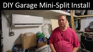 Garage Mini Split Install [upl. by Eak]