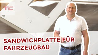 Sandwichplatten für Fahrzeugbau aus GfK [upl. by Ydnolem]