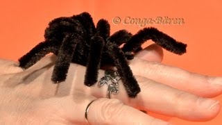 9  DIY Halloween Spinne aus Chenilledraht basteln  halloween spider [upl. by Annahc903]