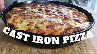 Cast Iron Pan Pizza [upl. by Ynaiffit]