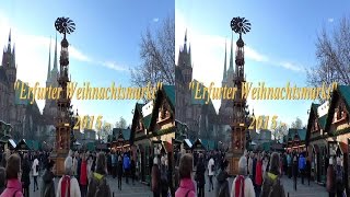 Weihnachtsmarkt Erfurt 201533 quotDomplatzquotReal3D [upl. by Ruelle]