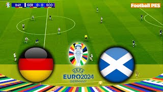 EURO 2024  Germany vs Scotland Group A  Full Match amp All Goals  Video Simulation Game [upl. by Lean452]