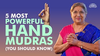 5 Powerful Yoga Hand Mudras for Optimal Health  Powerful Hand Mudras  Dr Hansaji [upl. by Gracia]