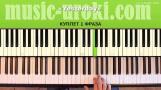 The Beatles  Yesterday piano cover  Ноты  Tutorial [upl. by Oza725]