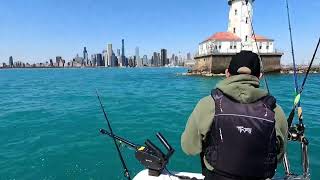 CASTING FOR COHO SALMON IN CHICAGO [upl. by Aicirtal]