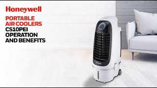 Honeywell Portable Evaporative Air Cooler CS10PEI Operation and Benefits [upl. by Old]