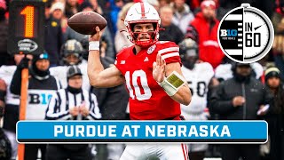 Purdue at Nebraska  Oct 28 2023  B1G Football in 60 [upl. by Legra337]