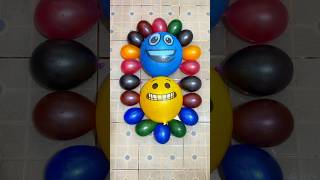 ASMR Happy Emoji Balloon With Water Colorful in Balloons Popping Reverse  We must all smile😄🥰😍 [upl. by Viviene]