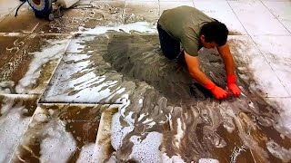 So much dirt The dirtiest rug washing ASMR [upl. by Adnilim]