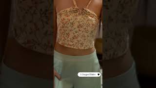 3 Ways to Wear this DIY Halter Neck Top  OOTD Ideas  Sewing Project [upl. by Ojillib]