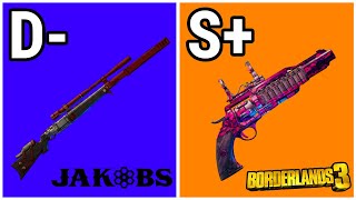 Ranking Every Legendary Jakobs Weapon Tier List  Borderlands 3 [upl. by Mosenthal89]