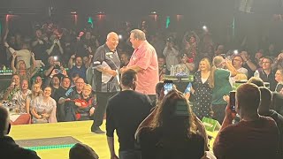 Phil Taylors first walkon for over four years at the World Seniors Darts Championship [upl. by Ainehs]