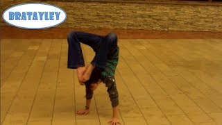 Amazing Handstand in the Mall WK 1485  Bratayley [upl. by Yunick626]