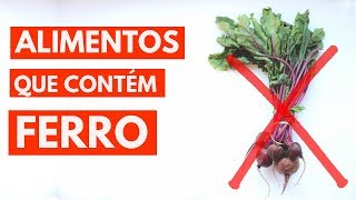 ALIMENTOS QUE CONTÉM FERRO NA LOW CARB E FORA DELA [upl. by Sherl]