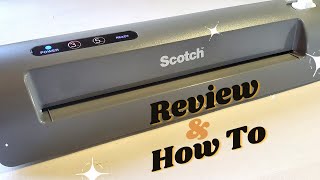 Scotch Laminator Review amp How To [upl. by Ennaeiluj]