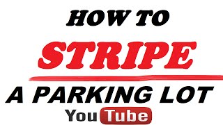 PARKING LOT STRIPING amp MARKING [upl. by Eninnej]