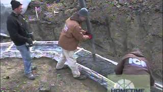 Pouring Footings with Plastic [upl. by Kumar]