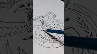 How to draw south Africa emblem  Coat of arms of South Africa 🇿🇦 symbols shortsfeed [upl. by Notnef]