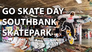 Go Skate Day at Southbank skatepark skatepark goskateday southbank london [upl. by Yrreb]