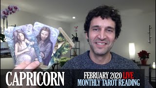 CAPRICORN February 2020 Live Extended Monthly Intuitive Tarot Reading by Nicholas Ashbaugh [upl. by Akeihsal981]