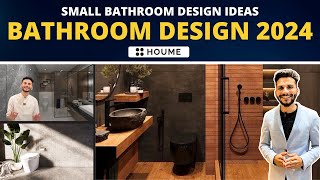 Small bathroom design ideas I bathroom design 2024 I bathroom makeover I Interior design Houmeindia [upl. by Nahgem]