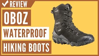 Oboz Mens Bridger 10 Insulated B Dry Waterproof Hiking Boots Review [upl. by Joashus668]