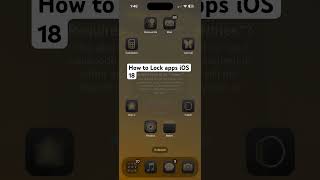 How to lock apps iOS 18 [upl. by Eadith]