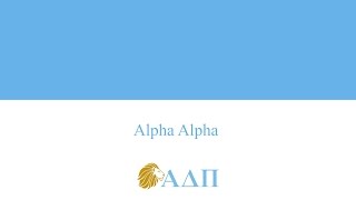 Alpha Alpha Alpha Delta Pi Song [upl. by Selwin]