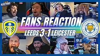 LEEDS amp LEICESTER FANS REACTION TO LEEDS 31 LEICESTER  CHAMPIONSHIP [upl. by Ap]