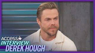 Derek Hough Emotionally Reflects On Late Len Goodman EXCLUSIVE [upl. by Atirres2]