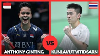 Kunlavut VitidsarnTHA vs Anthony GintingINA Badminton Match Highlights  Revisit Thomas Cup 2022 [upl. by Mosera]