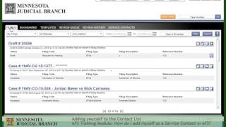 eFile and eServe Adding a service contact [upl. by Aderf]