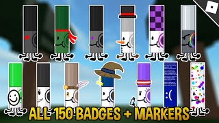 How to get ALL 150 MARKERS And BADGES in FIND THE MARKERS [upl. by Llenreb271]