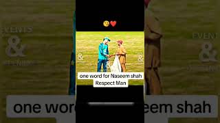 Naseem Shah respect for you ❤️❤️ cricket shortsfeed pakistan cricketlover cricketshorts Naseem [upl. by Ruiz]