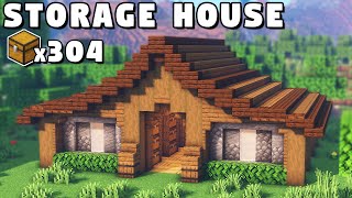 Minecraft Large Storage House Tutorial How to Build [upl. by Kirimia]