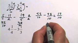 Fractions with Different Denominators Adding Subtracting Multiplying Dividing [upl. by Refiffej]