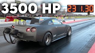 3500 HP Nissan GTR Runs INSANE 6s 14 Mile At TX2K24 Finals [upl. by Skees]