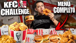 PUEDO COMER el MENÚ COMPLETO de KFC y VIVIR para CONTARLO 🍗  Especial 100000 Suscriptores🔥 [upl. by Tavy]