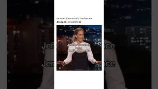 Jennifer Lawrence being effortlessly funny shorts celebrity funny fyp viral [upl. by Walliw]