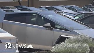 Why are hundreds of Teslas parked in a Scottsdale parking lot [upl. by Boaten]