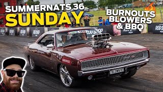 Summernats 36 Sunday  HUGE Grand Champion Fight Insane Burnouts amp MORE [upl. by Arabele]