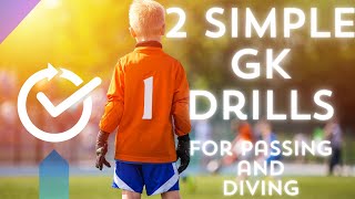 Two Simple Passing and Shooting Drill for Goalkeepers [upl. by Atiroc635]