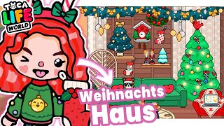 ICH RICHTE MEIN WEIHNACHTSHAUS EIN in TOCA BOCA XMas Speed Build in Toca Life World [upl. by Carmena]